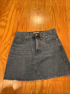 Madewell Denim Mini Skirt | Rigid A-Line